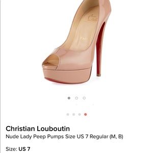 Nude Lady Peep Pumps - image 1